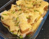 Foto langkah ke 5 dari resep Puding Roti dengan Kacang Pistachios dan Almond.