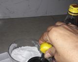 A picture of step 1 of Roohafza shake.