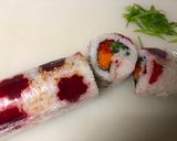 A picture of step 12 of Beetroot Roll Sushi.
