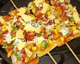 A picture of step 4 of Pizza Pasta Sticks.