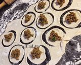 A picture of step 6 of Shish Barak with Tomato Sauce.