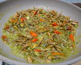 Foto langkah ke 5 dari resep Balado Teri Jengki (Sambal Ijo Versi Kering).