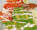 Hình bước làm 2 của món Salad bơ