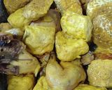 Foto langkah ke 3 dari resep Tahu, tempe, dan ayam bacem kuning.