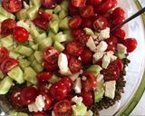A picture of step 4 of Cold Lentil and Salad Dish.