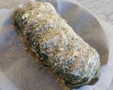 Foto del passaggio 4 della ricetta Polpettone con mortadella, tonno e provola avvolto in cicoria