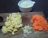 Foto del paso 1 de la receta: Risotto de arroz con pollo