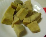 A picture of step 1 of Ol Makha (Suran Bharta / Yam Bharta - Bengali Style).