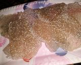A picture of step 3 of Sabudana papar.