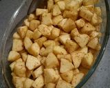 Foto langkah ke 3 dari resep Crumble aux pommes (crumble apel).