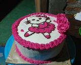 Foto langkah ke 12 dari resep Tart ultah hello kitty simple.