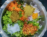 A picture of step 5 of Protein loaded Soya tikki.