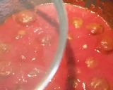 Une image de l'étape 5 de Boulettes à la sauce tomates pré-cuites au airfryer.