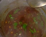 A picture of step 5 of Manchow veg soup.
