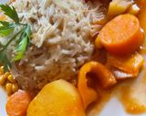 صورة لخطوة 3 من وصفة ارز مع خضروات 🌽 🍚