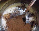 A picture of step 4 of Moong dal chocolate cake.