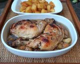 Foto langkah ke 15 dari resep Ayam Kurma Apel Oven dan Kentang Karamel.