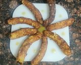 A picture of step 8 of Sabudana finger sticks.