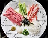 รูปขั้นตอนการทำที่ 3 ของ โซบะ (เส้นขนมจีน) เย็น ไทยสไตร์