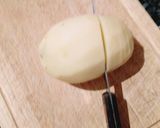 Foto del paso 1 de la receta: Patatas abanico con salsa de queso