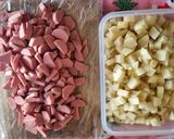 A picture of step 1 of Potato and Sausage Soup 🥔.