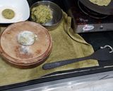 A picture of step 4 of Bajri Roti.