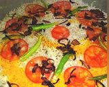 A picture of step 19 of Tikka biryani.