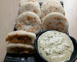 A picture of step 8 of Veg stuff idli.