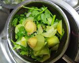 A picture of step 1 of Amla mint ginger juice, Indian Gooseberry juice. Detox drink.