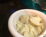 A picture of step 8 of Leftover meatloaf and baked potato.