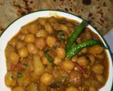 কাবলি ছোলার ঘুগনি(kabli cholar ghoogni recipe in Bengali) রেসিপি ধাপ - 4 ছবি
