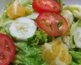 Hình bước làm 2 của món Salad cam cà chua