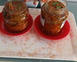 A picture of step 6 of Raw Mango carrot green chili garlic pickle.