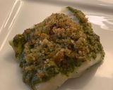 A picture of step 4 of Pesto-crusted cod.