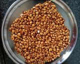 A picture of step 6 of Peanut Burfi.