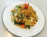 Hình bước làm 10 của món Gỏi củ hũ dừa và đậu hũ. Hiếm ai hay đây là món ăn thực dưỡng