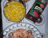 Foto langkah ke 2 dari resep Udang saus jagung asam manis.