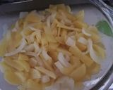 Foto del paso 1 de la receta Revuelto ibérico de papas y cebolla cocidas