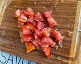 Une image de l'étape 2 de Minis chorizos grillés aux tomates et courgette ronde.