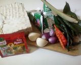 Foto langkah ke 1 dari resep Tempe Telor Kuah Santan.