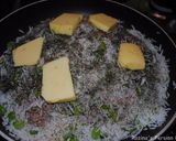 A picture of step 15 of Persian dill and fava beans rice with lamb shank (baghali polow BA mahichey).