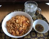 Hình bước làm 5 của món Cơm chiên lạp xưởng cá khô gà xé