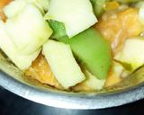 A picture of step 2 of Orange,kiwi &Apple Smoothie.