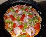 A picture of step 6 of Gluten free Rice pizza.