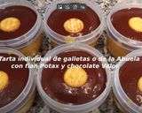 Foto del paso 15 de la receta: Tarta individual de galletas o de la Abuela con flan Potax y chocolate Valor