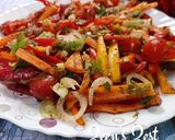 A picture of step 4 of Snacking Pepper Salad.