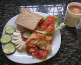 Grated Eggs n Vegetables sandwich #Theme Challenge recipe step 3 photo