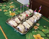 Une image de l'étape 7 de Roulés apéritif au jambon, mozzarella, basilic et épices façon wraps.