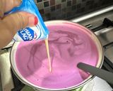Foto langkah ke 2 dari resep Pudding Buah Naga Kelapa.