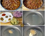 A picture of step 2 of Kaala Chana Chaat(Bengal Gram Chaat).